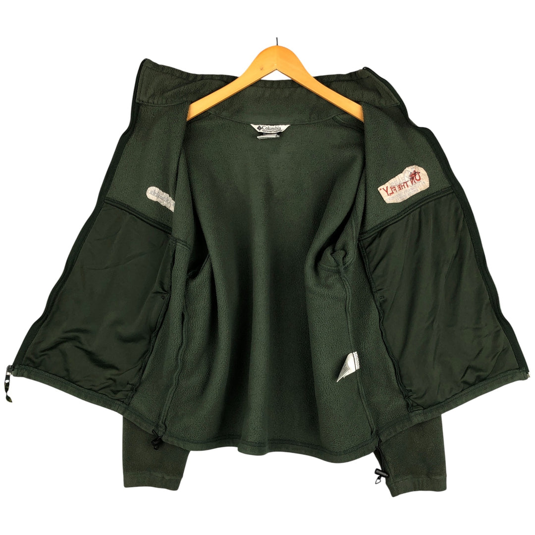 90s-00'S Vintage Columbia Fleece Jacket, Men's XL cotton green type Vintage Second Hand