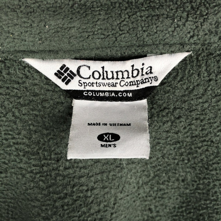 90s-00'S Vintage Columbia Fleece Jacket, Men's XL cotton green type Vintage Second Hand