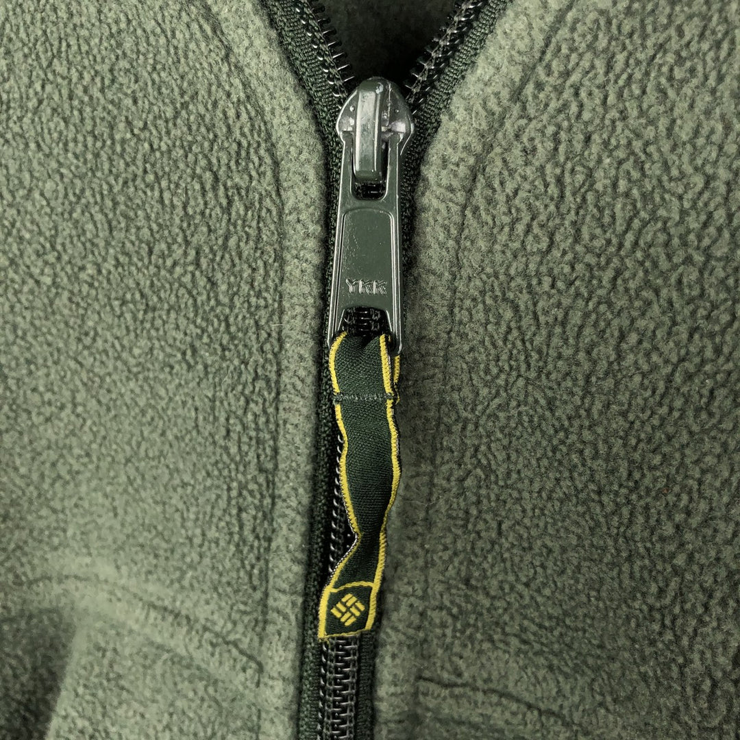 90s-00'S Vintage Columbia Fleece Jacket, Men's XL cotton green type Vintage Second Hand