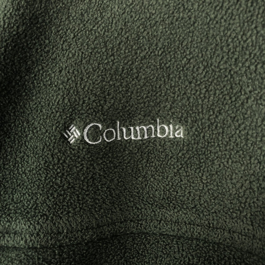 90s-00'S Vintage Columbia Fleece Jacket, Men's XL cotton green type Vintage Second Hand