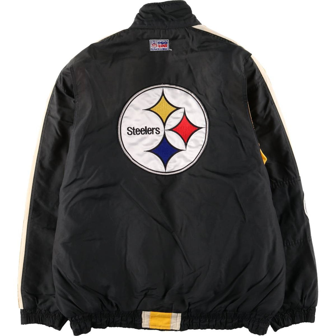 Starter NFL Pittsburgh Steelers Padded Jacket Puffer Jacket Men's XL (approx.) Nylon black type Vintage Second Hand