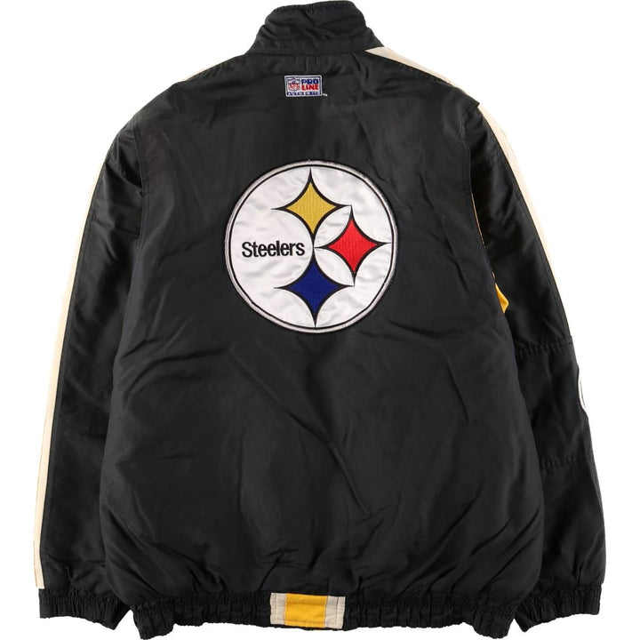 Starter NFL Pittsburgh Steelers Padded Jacket Puffer Jacket Men's XL (approx.) Nylon black type Vintage Second Hand