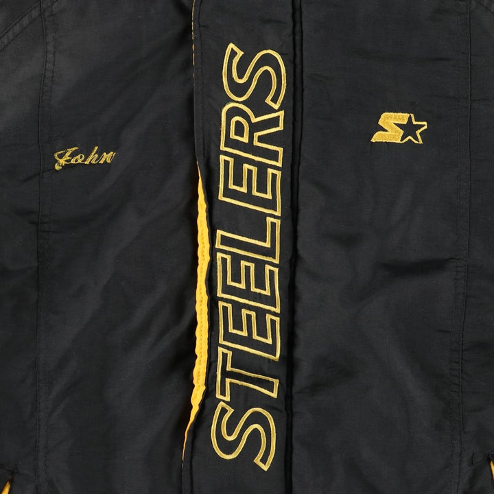 Starter NFL Pittsburgh Steelers Padded Jacket Puffer Jacket Men's XL (approx.) Nylon black type Vintage Second Hand