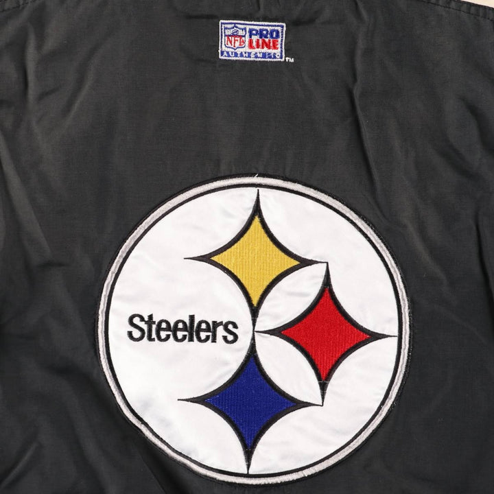 Starter NFL Pittsburgh Steelers Padded Jacket Puffer Jacket Men's XL (approx.) Nylon black type Vintage Second Hand
