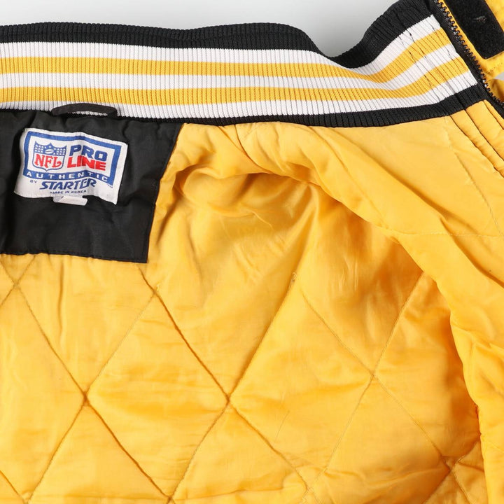 Starter NFL Pittsburgh Steelers Padded Jacket Puffer Jacket Men's XL (approx.) Nylon black type Vintage Second Hand