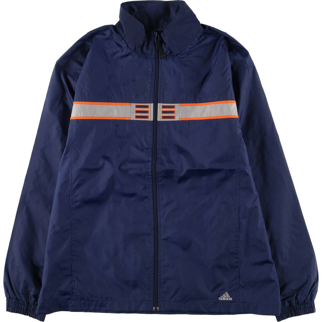 Adidas nylon jacket, men's size L Nylon navy blue type Vintage Second Hand