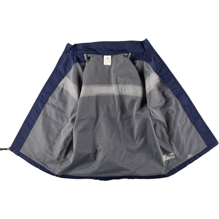 Adidas nylon jacket, men's size L Nylon navy blue type Vintage Second Hand