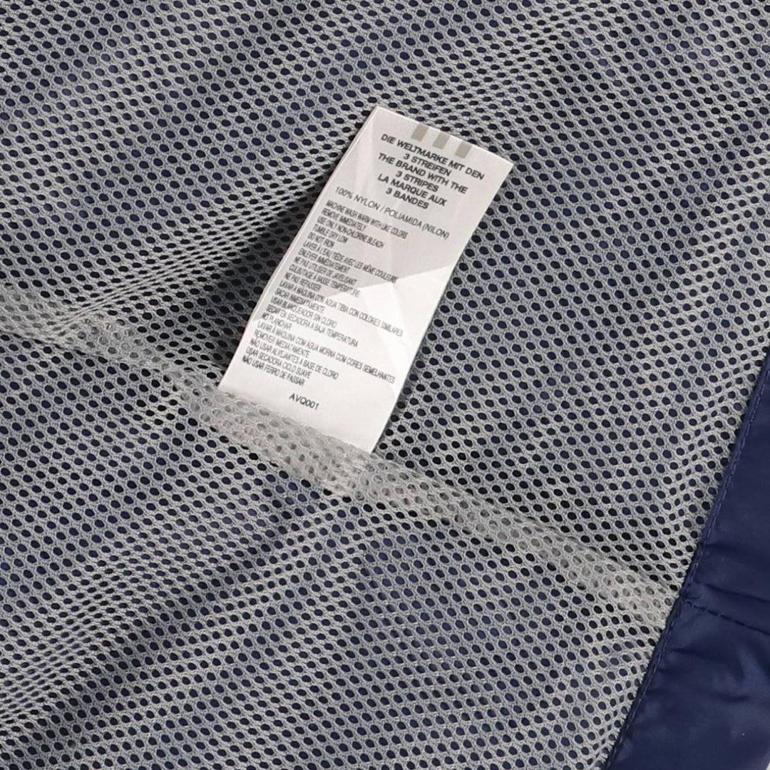 Adidas nylon jacket, men's size L Nylon navy blue type Vintage Second Hand