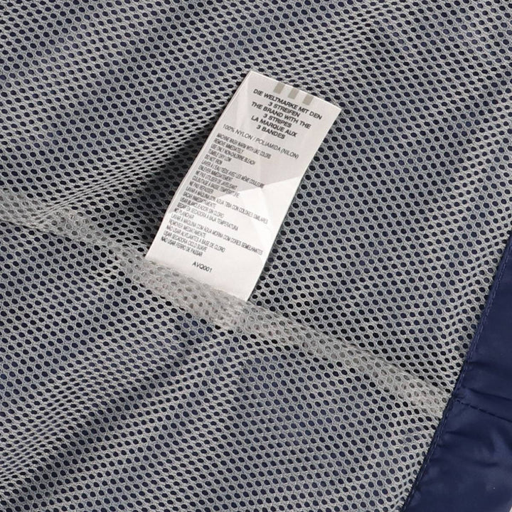 Adidas nylon jacket, men's size L Nylon navy blue type Vintage Second Hand