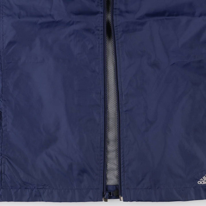 Adidas nylon jacket, men's size L Nylon navy blue type Vintage Second Hand
