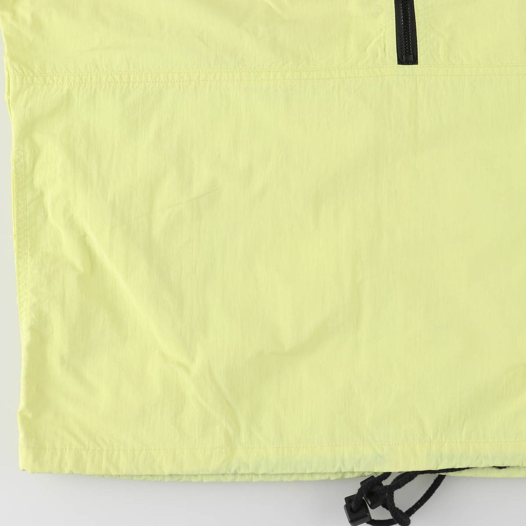 GOTCHA Half-Zip Nylon Pullover, Men's Size Medium Nylon yellow type Vintage Second Hand
