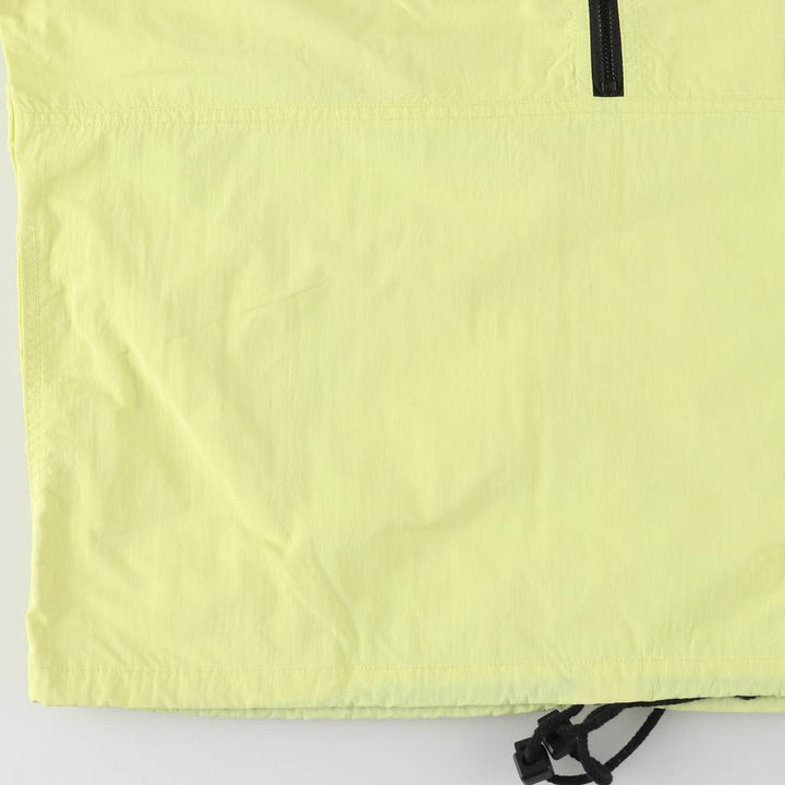 GOTCHA Half-Zip Nylon Pullover, Men's Size Medium Nylon yellow type Vintage Second Hand