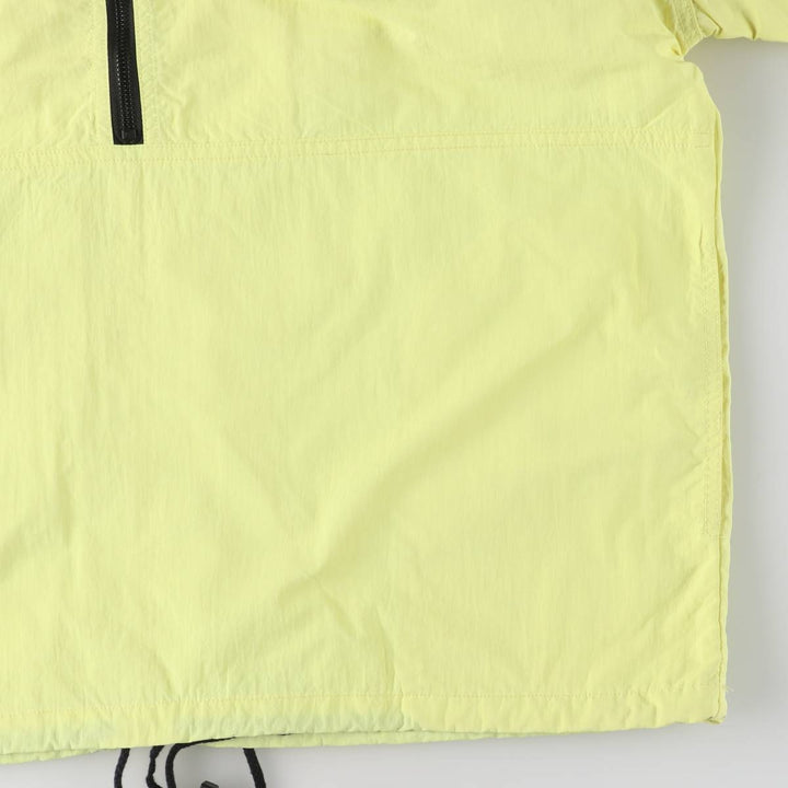 GOTCHA Half-Zip Nylon Pullover, Men's Size Medium Nylon yellow type Vintage Second Hand