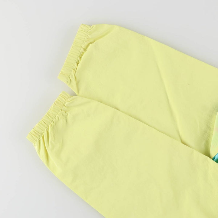 GOTCHA Half-Zip Nylon Pullover, Men's Size Medium Nylon yellow type Vintage Second Hand