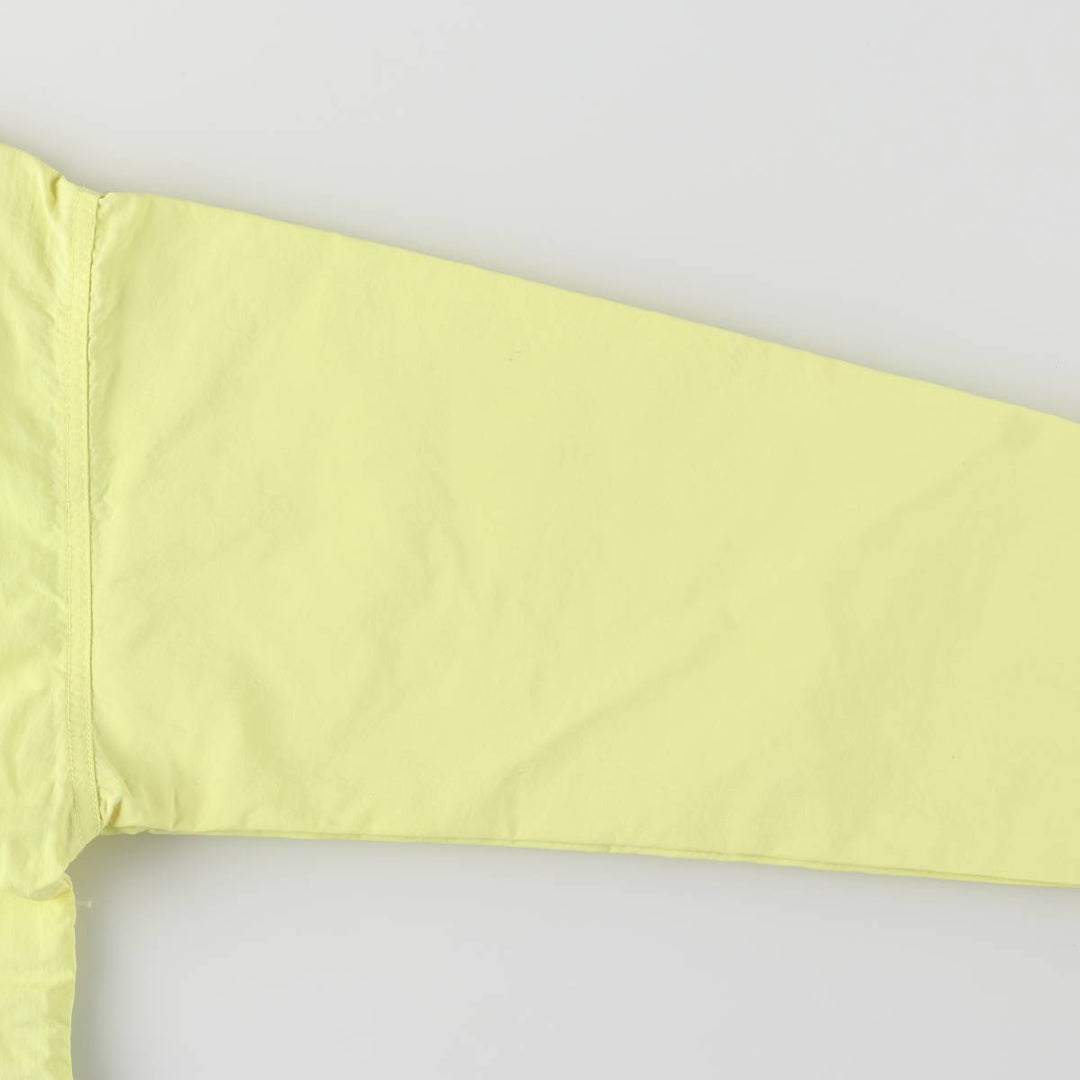 GOTCHA Half-Zip Nylon Pullover, Men's Size Medium Nylon yellow type Vintage Second Hand