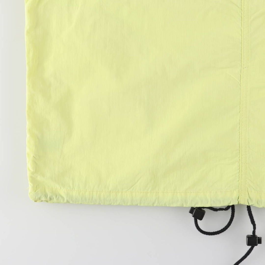 GOTCHA Half-Zip Nylon Pullover, Men's Size Medium Nylon yellow type Vintage Second Hand