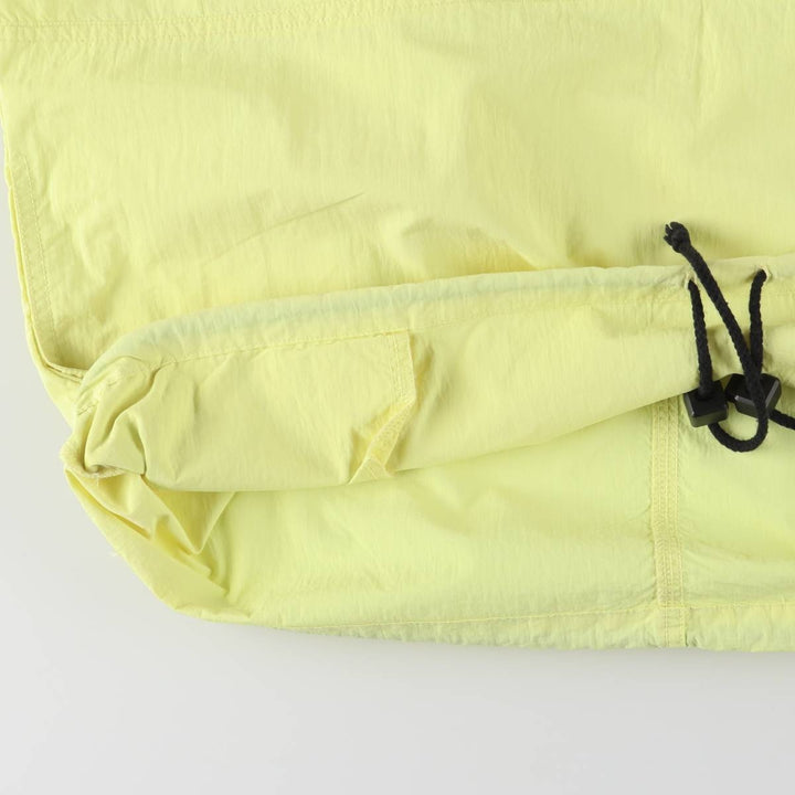GOTCHA Half-Zip Nylon Pullover, Men's Size Medium Nylon yellow type Vintage Second Hand