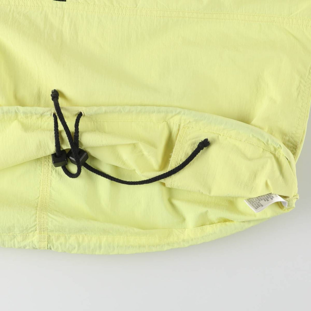 GOTCHA Half-Zip Nylon Pullover, Men's Size Medium Nylon yellow type Vintage Second Hand