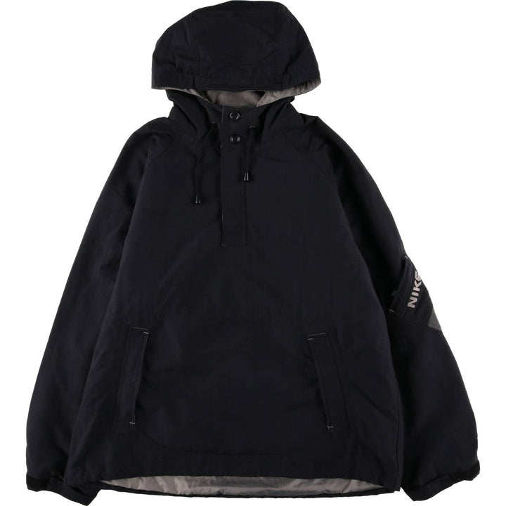 2000'S Nike Ripstop Anorak Parka, Men's XL Nylon black type Vintage Second Hand