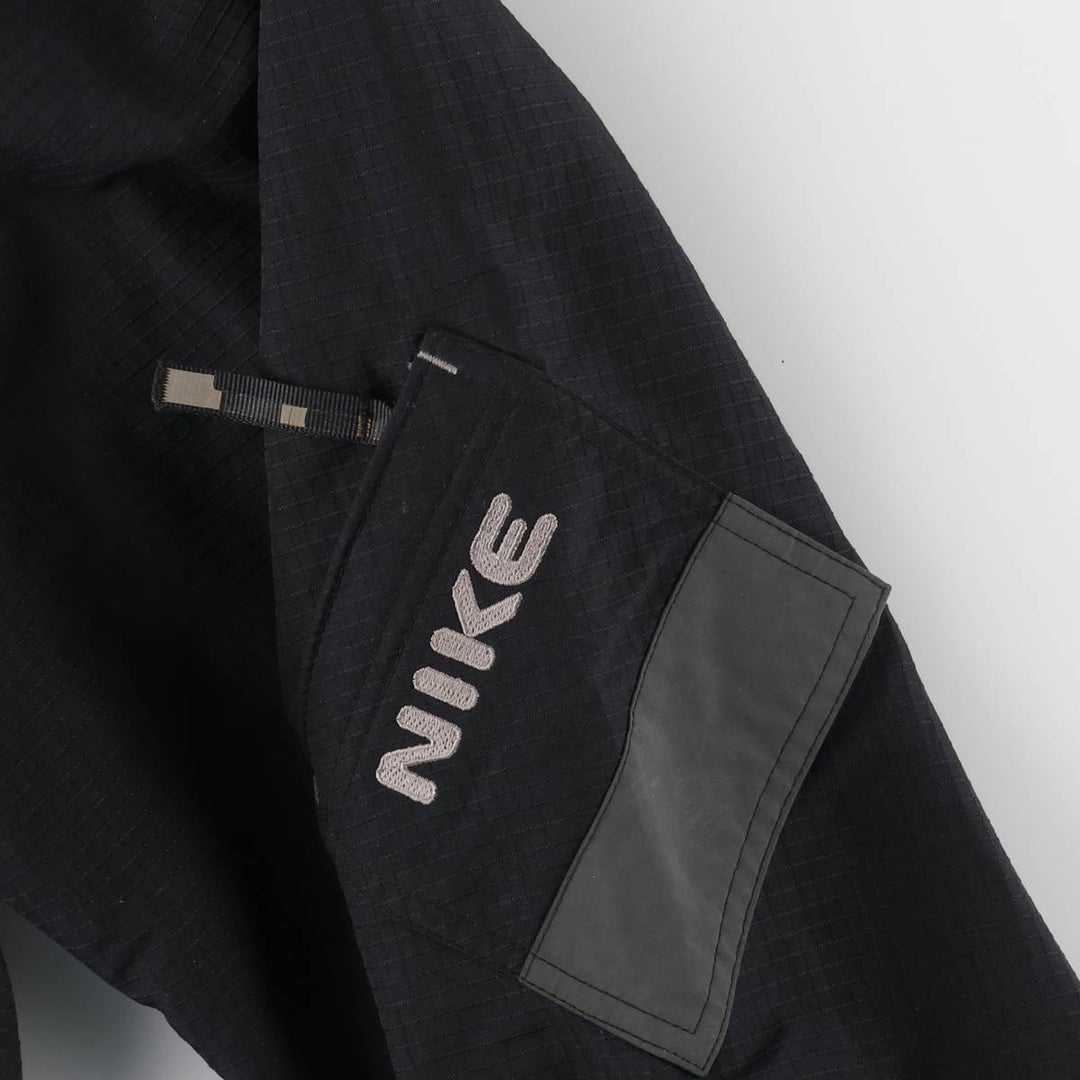 2000'S Nike Ripstop Anorak Parka, Men's XL Nylon black type Vintage Second Hand