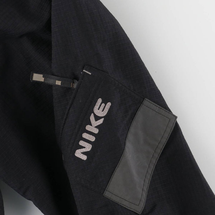 2000'S Nike Ripstop Anorak Parka, Men's XL Nylon black type Vintage Second Hand