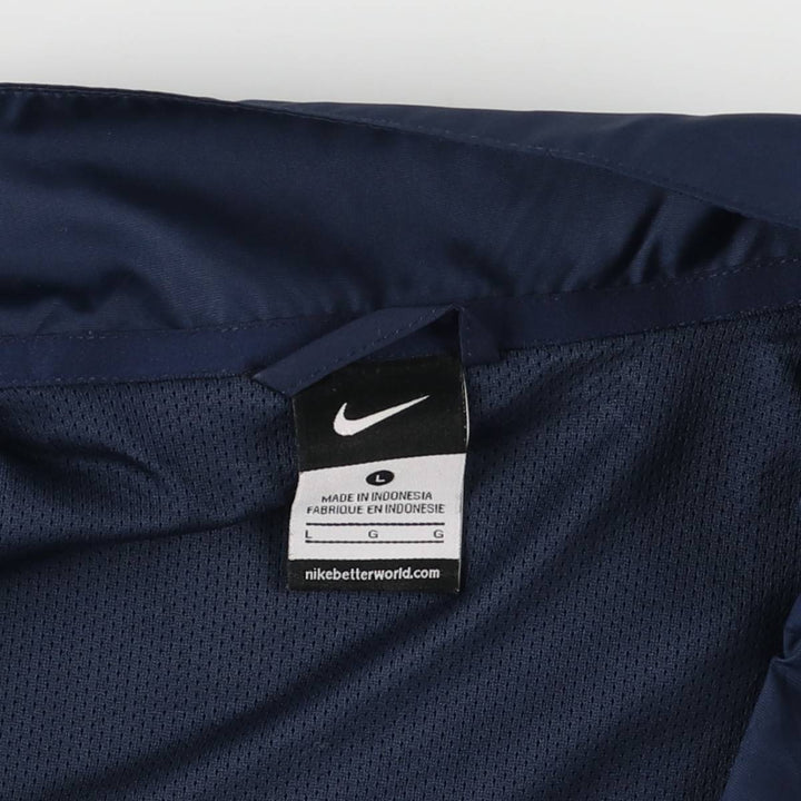 Nike windbreaker, men's size L polyester navy blue type Vintage Second Hand