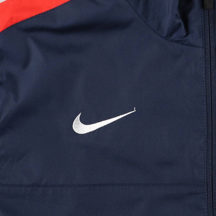 Nike windbreaker, men's size L polyester navy blue type Vintage Second Hand