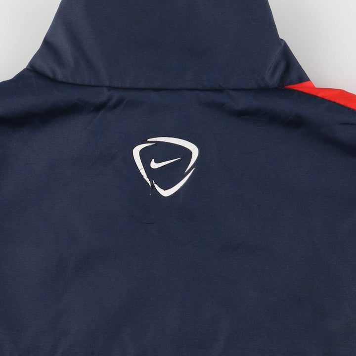 Nike windbreaker, men's size L polyester navy blue type Vintage Second Hand