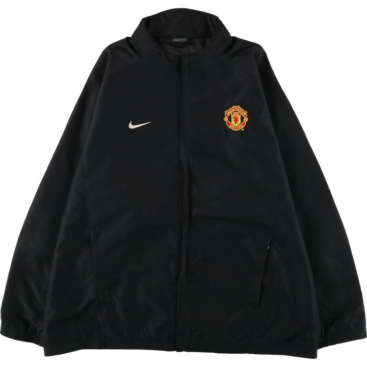 2000'S Nike Premier League Manchester United FC Windbreaker, Men's XL polyester black type Vintage Second Hand