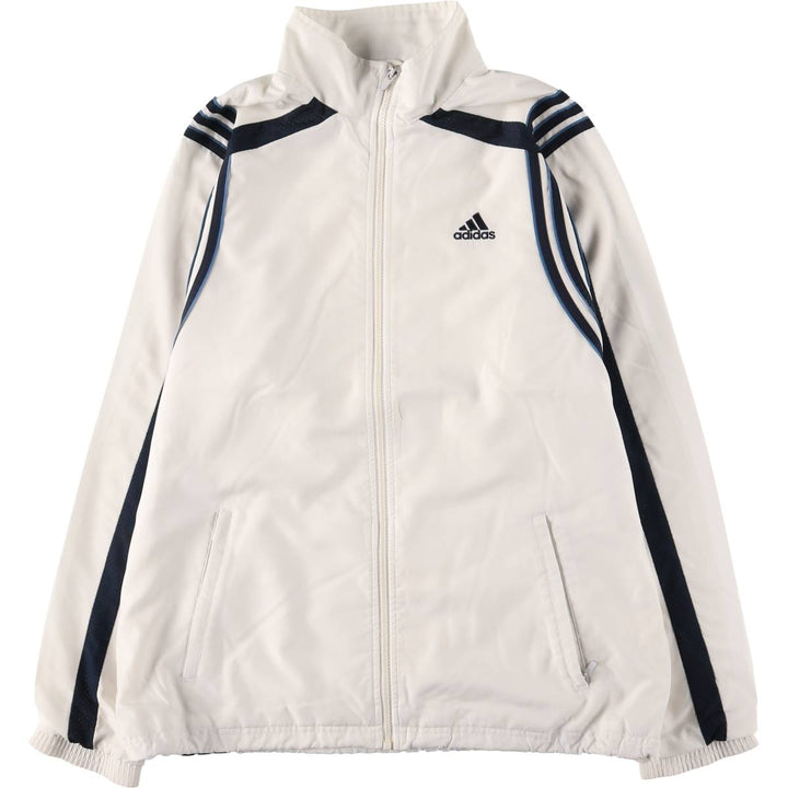 00'S adidas windbreaker, men's size M polyester white type Vintage Second Hand