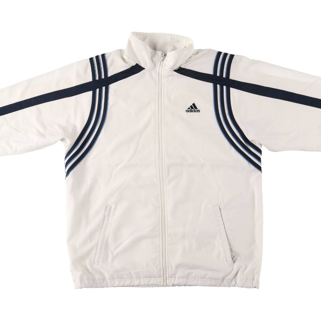 00'S adidas windbreaker, men's size M polyester white type Vintage Second Hand