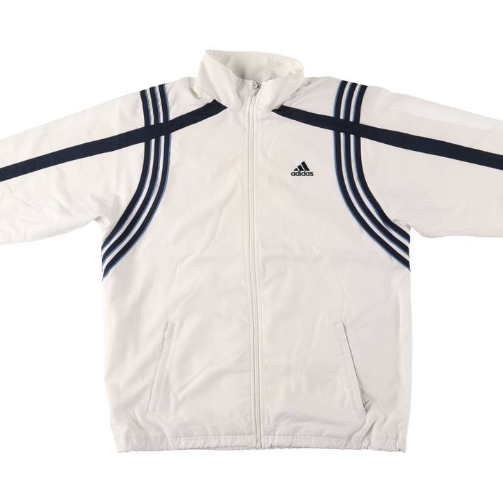 00'S adidas windbreaker, men's size M polyester white type Vintage Second Hand