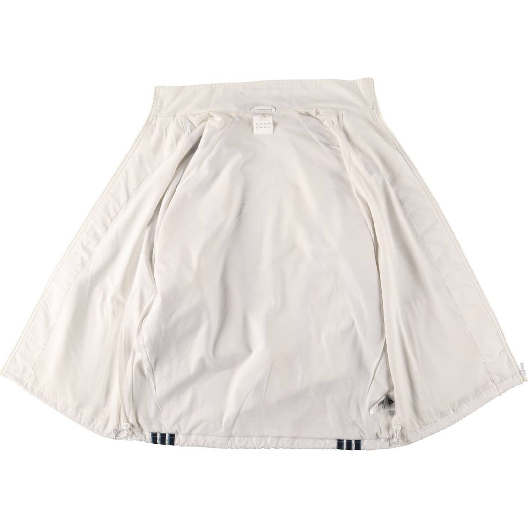 00'S adidas windbreaker, men's size M polyester white type Vintage Second Hand