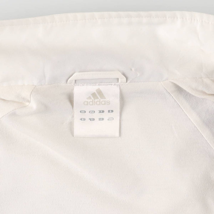 00'S adidas windbreaker, men's size M polyester white type Vintage Second Hand