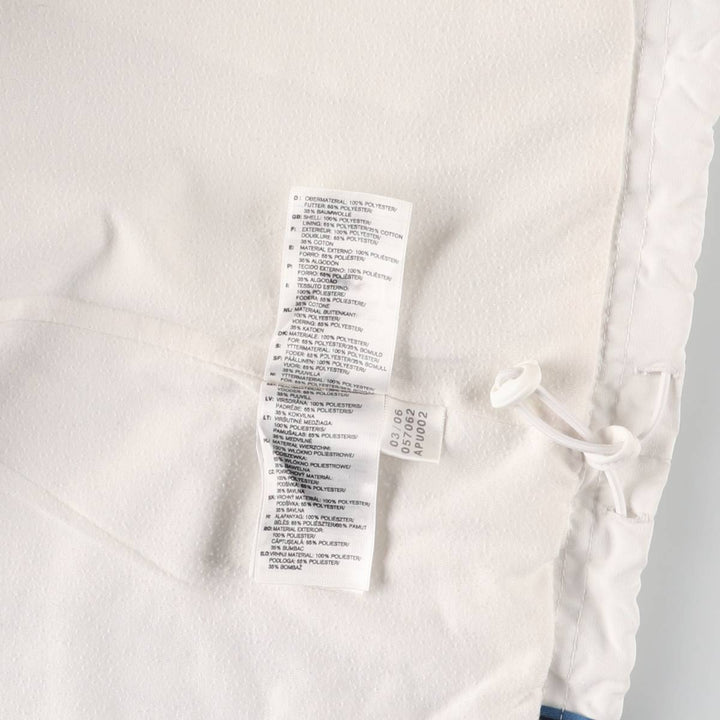 00'S adidas windbreaker, men's size M polyester white type Vintage Second Hand