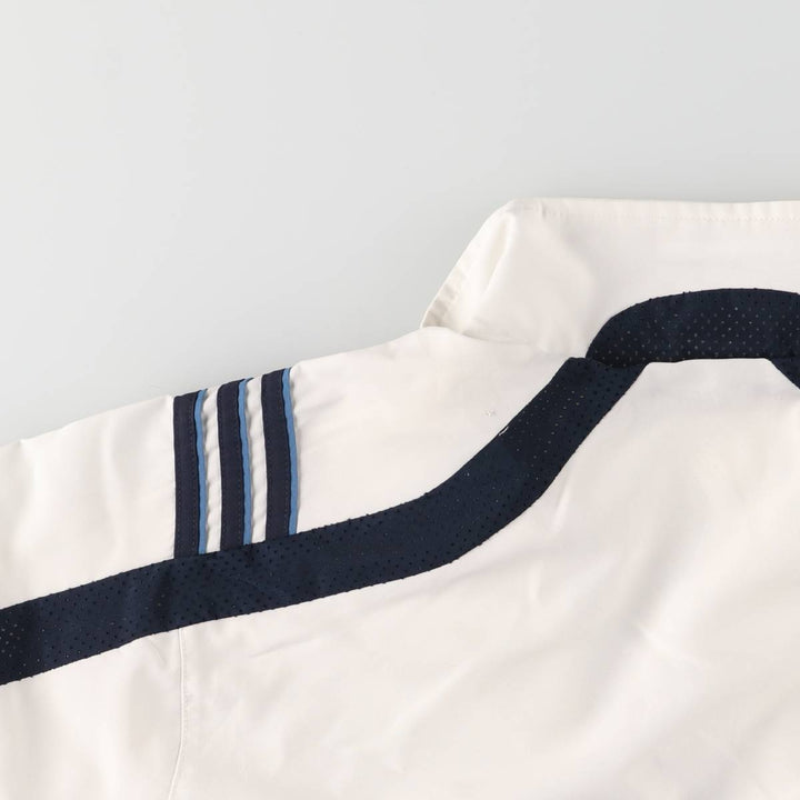 00'S adidas windbreaker, men's size M polyester white type Vintage Second Hand