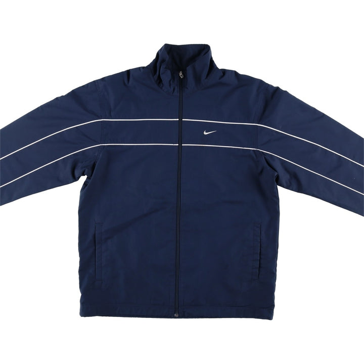 00'S Nike Windbreaker Men's M size polyester navy blue type Vintage Second Hand