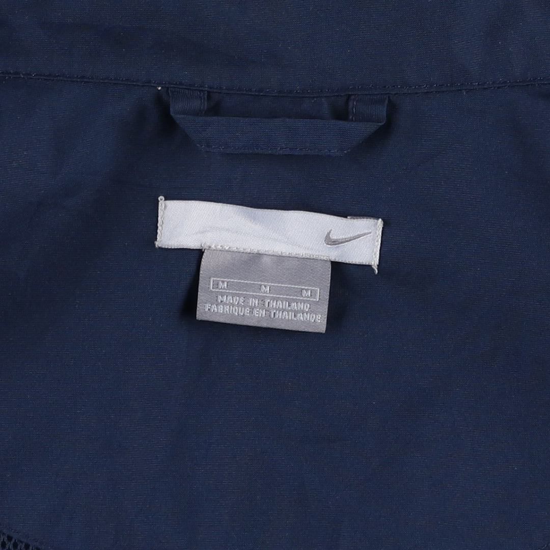 00'S Nike Windbreaker Men's M size polyester navy blue type Vintage Second Hand