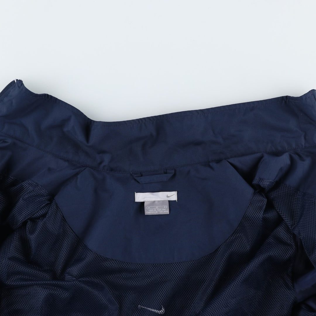 00'S Nike Windbreaker Men's M size polyester navy blue type Vintage Second Hand