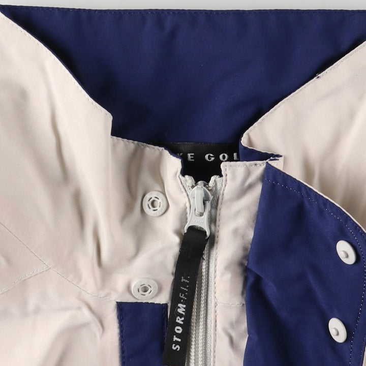 Nike Golf Half Zip Warm-up Pullover, Men's Size L polyester white type Vintage Second Hand