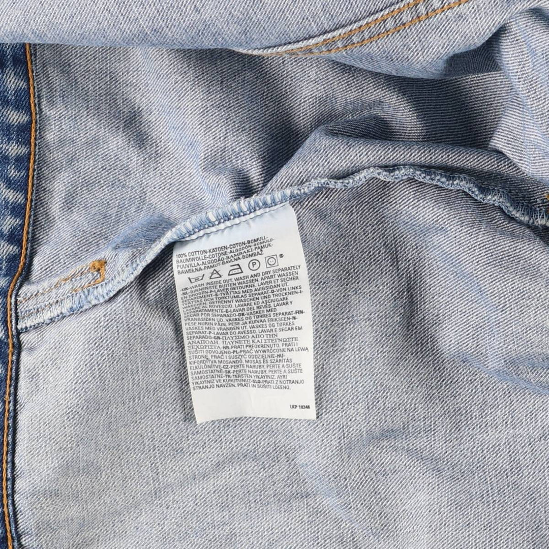 Levi's Euro Model Denim Jacket, G-Jean, Men's Size L cotton blue type Vintage Second Hand