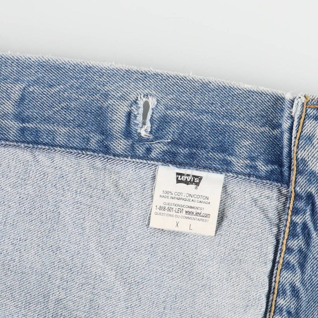 Levi's 75525-4891 Denim Jacket, Made in Canada, Men's Size XL cotton blue type Vintage Second Hand