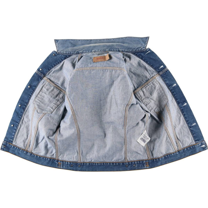 Levi's Euro Model Denim Jacket, Men's XL cotton blue type Vintage Second Hand