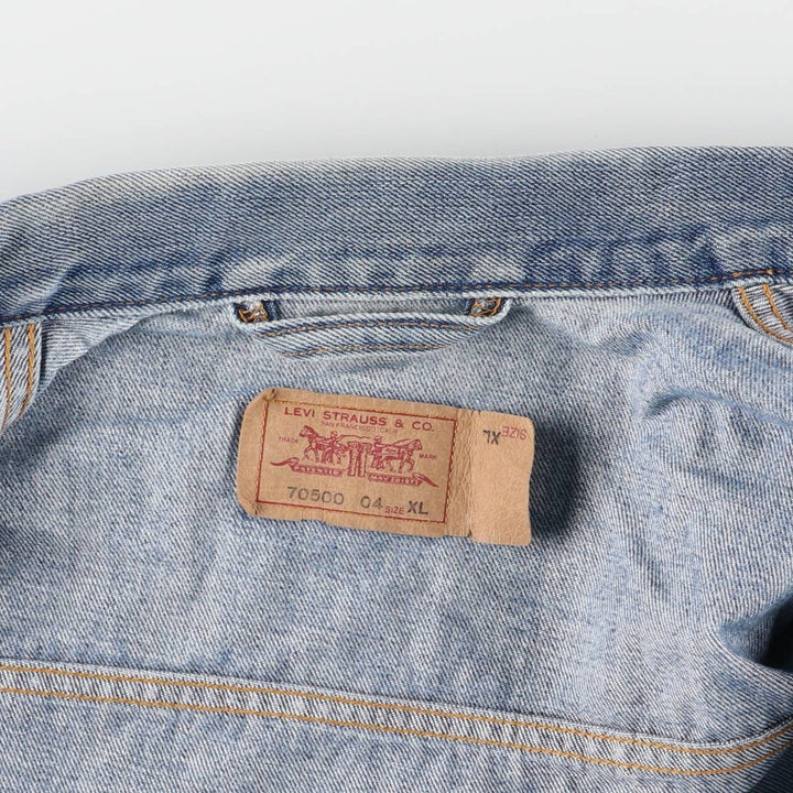 Levi's Euro Model Denim Jacket, Men's XL cotton blue type Vintage Second Hand