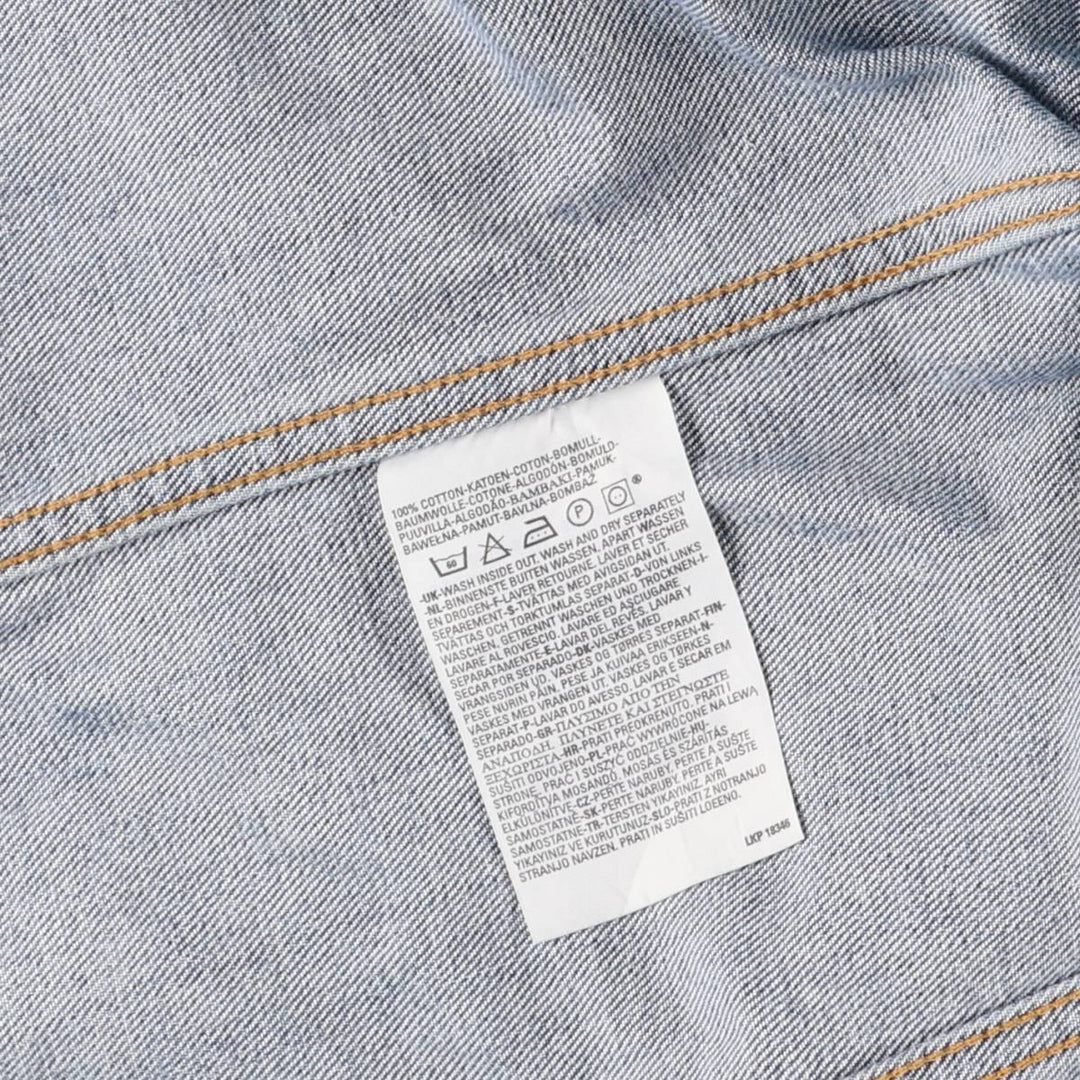 Levi's Euro Model Denim Jacket, Men's XL cotton blue type Vintage Second Hand