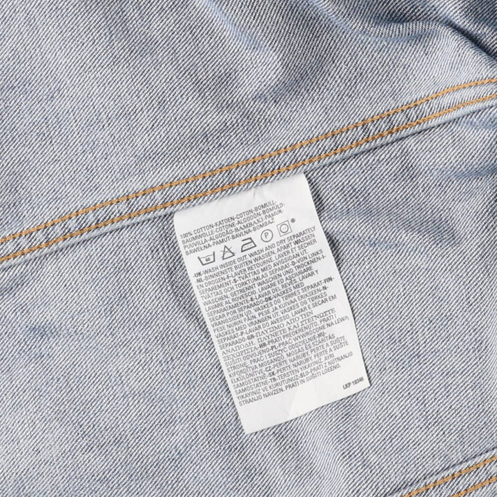 Levi's Euro Model Denim Jacket, Men's XL cotton blue type Vintage Second Hand