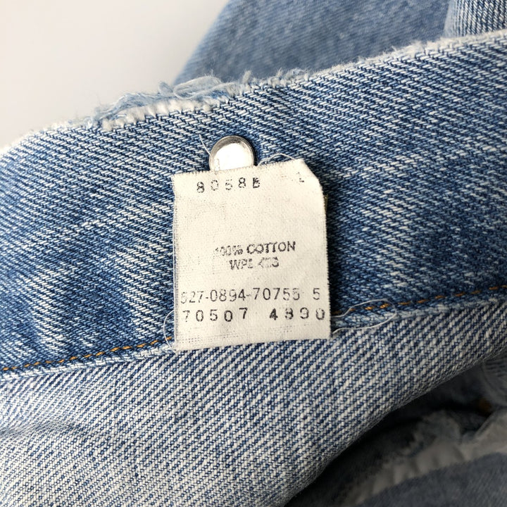 90'S Levi's 70507-4890 denim jacket, denim jacket, made in USA, men's XL size, vintage cotton blue type Vintage Second Hand
