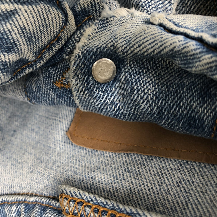 90'S Levi's 70507-4890 denim jacket, denim jacket, made in USA, men's XL size, vintage cotton blue type Vintage Second Hand