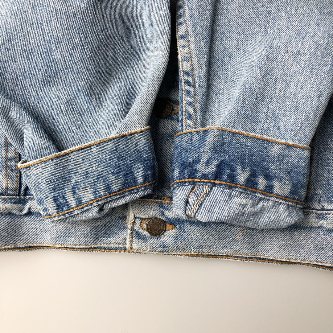 90'S Levi's 70507-4890 denim jacket, denim jacket, made in USA, men's XL size, vintage cotton blue type Vintage Second Hand