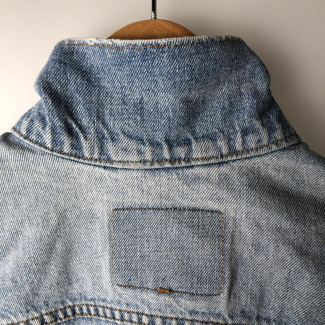 90'S Levi's 70507-4890 denim jacket, denim jacket, made in USA, men's XL size, vintage cotton blue type Vintage Second Hand